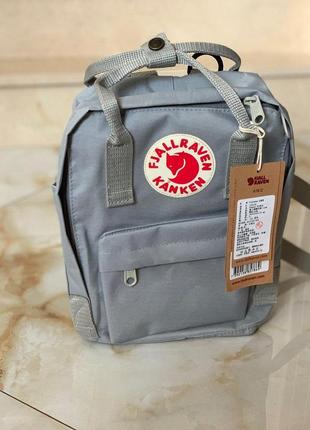 Рюкзак fjallraven kanken mini 7л l gray купить фьялравен канкен мини серый3 фото