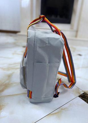 Рюкзак fjallraven kanken rainbow gray купить фьялравен  канкен серый3 фото