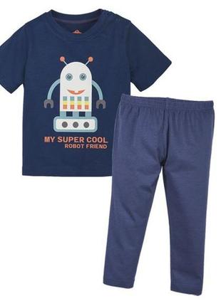 Lupilu. пижама робот на мальчика. хлопок. 98-104 размер.