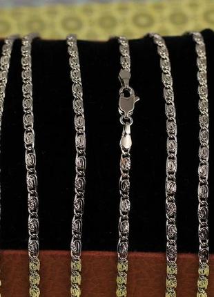 Цепь xuping jewelry улитка с огранкой 45 см 3 мм серебристая
