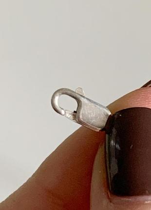 Винтажный серебряный браслет с подвеской месяц6 фото