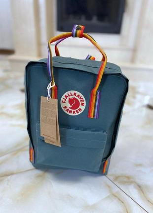 Рюкзак fjallraven kanken mini 7л l green купить фьялравен канкен мини зеленый2 фото