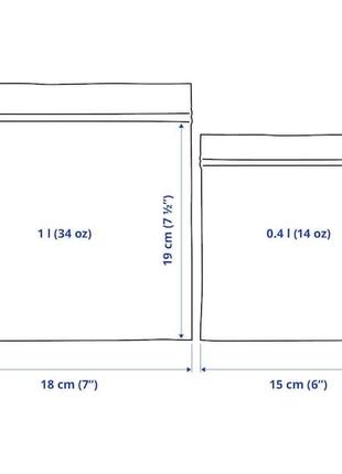 Пакет для заморозки ікеа istad, 005.256.544 фото