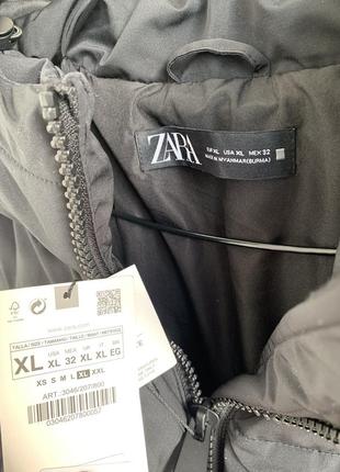 Довге пальто пуховик zara2 фото