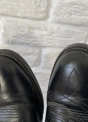 Чорні італійські шкіряні черевики 43 розміру6 фото