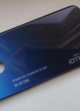 Чохол градієнт скляний для space xiaomi redmi 9c transparent