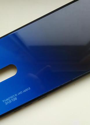 Чехол градієнт скляний для xiomi redmi note 8 pro