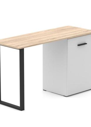 Стол-трансформер hobana loft белый сонома с ящиком. столы смарт раскладные. компьютерный письменный для дома6 фото