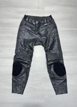 Akito leather moto pants брендовые мужские защитные кожаные мотоштаны