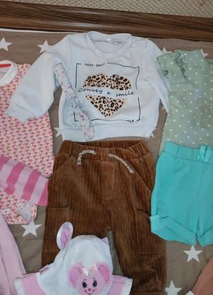 Набор одежды для девочки 6-9 месяцев2 фото