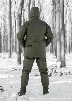 🔴 якісний зимовий тактичний чоловічий костюм хакі хаки зимний мужской теплий теплый омни хит мембрана3 фото