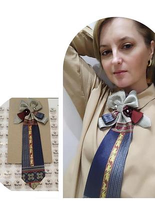 Галстук брошка ручної роботи