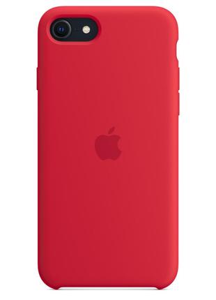 Оригинальный силиконовый чехол silicone case mn6h3zm/a для apple iphone 7/8/se 2020/2022 (4.7") red6 фото