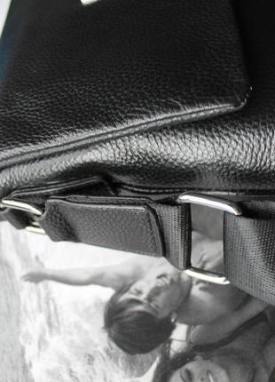 Чоловічий подарунковий набір — сумка та гаманець philipp plein чорний4 фото
