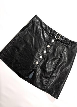 Юбка кожаная sexy bershka