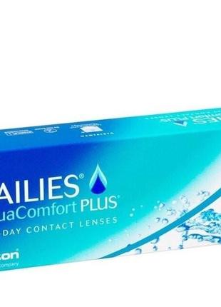 Alcon dailies aquacomfort plus (упаковка 90 шт)  +8...-15 контактные линзы 1 день