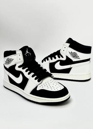 Nike air jordan 1 og (white/black)9 фото