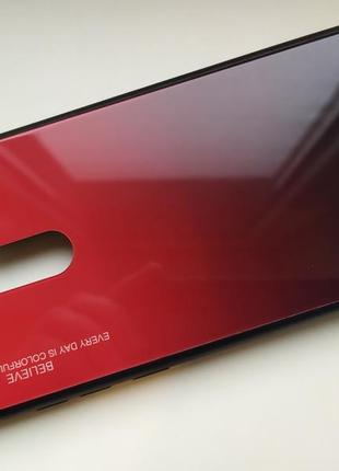 Чехол градиент стеклянный для xiaomi redmi note 8 pro