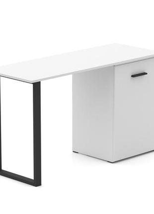 Білий стіл-трансформер hobana loft з 3 ящиками. столи смарт розкладні. комп'ютерний письмовий для дому6 фото
