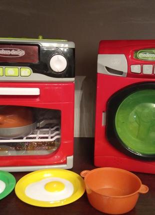 Комплект техніки: пральна машина та плита (звук, світло)