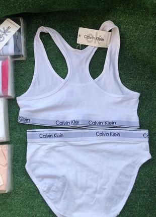 Calvin klein комплект нижньої білизни  l і xl - топ ліфчик бра трусики5 фото