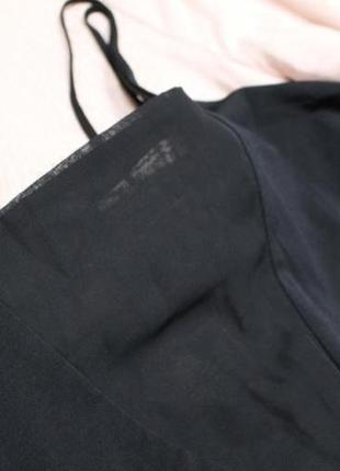 Черное платье миди в бельевом стиле на брителях ichi s-m6 фото