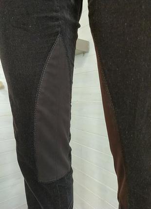 Тонкие и лёгкие штаны для конного спорта с замшеавой леей m\l8 фото