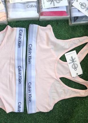 Calvin klein комплект нижньої білизни  l і xl - топ ліфчик бра трусики4 фото