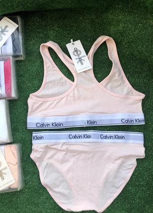 Calvin klein комплект нижньої білизни  l і xl - топ ліфчик бра трусики5 фото