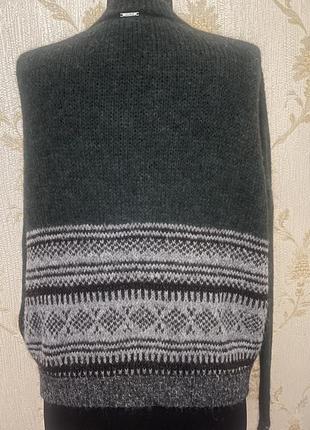 Итальянский брендовый кардиган кофта на пуговицах оверсайз в составе альпака4 фото