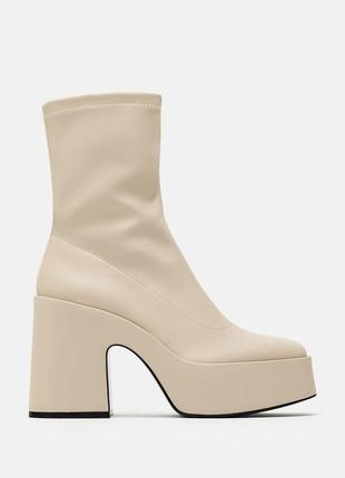 Ботинки ботинки сапоги ботфорты zara3 фото