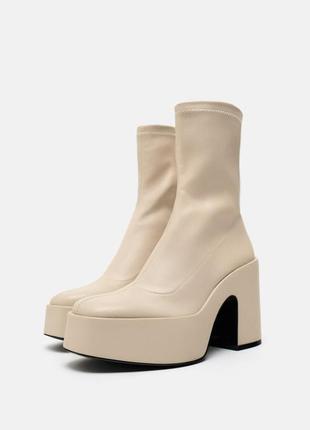 Ботинки ботинки сапоги ботфорты zara4 фото
