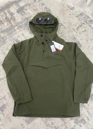 Чоловіча куртка, анорак c.p. company maroon soft shell goggle pullover smock8 фото