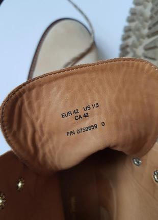 Стильные женские ботинки на шнуровке &amp; other stories оригинал, бежевые кожаные ботинки демисезон5 фото