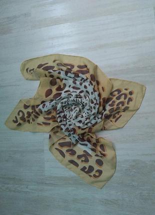 Красивая леопардовая косынка платок хустинка хустка шалик
