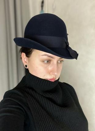 Винтажная фетровая женская шляпа right impression by bill horsman английский винтаж шерстяная шерсть3 фото