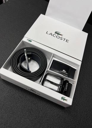 Кожаный ремень lacoste