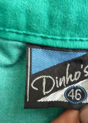 Dinho's, бразилия яркие, натуральные бирюзовые, зеленые классические шорты чинос 98% коттон6 фото