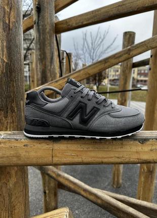 Кросівки new balance 574 (dark gray)1 фото