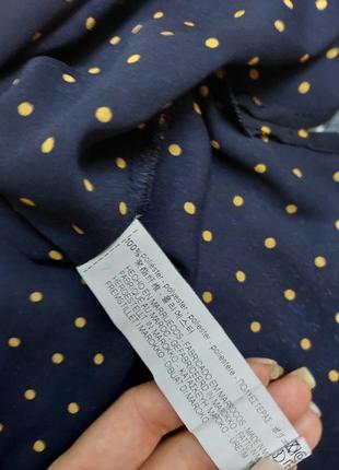 Блузка zara блуза в горох блуза з довгим рукавом4 фото