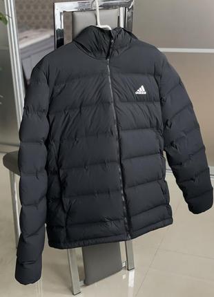 Куртка пуховик демисезон adidas черного цвета
