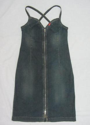 Miss sixty джинсовий сарафан, джинсове плаття сукня розмір m-l1 фото