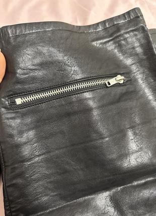 Кожаная юбка