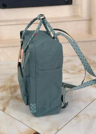 Рюкзак fjallraven kanken khaki купити фьялравен канкен хакі з шаховими ручками3 фото