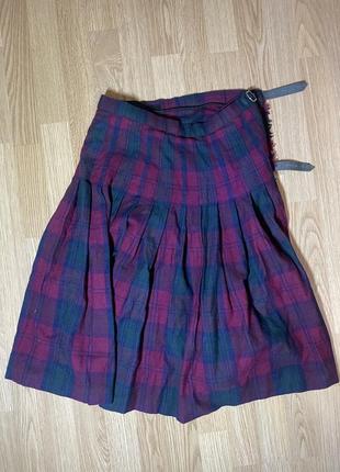 Винтажная юбка шотландка колт10 фото