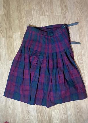 Винтажная юбка шотландка колт7 фото