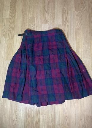 Винтажная юбка шотландка колт6 фото