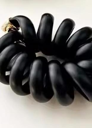 Заколка-пружина на хвост чёрная