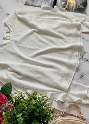 ♥️ блуза біла вільного крою h&m l/xl