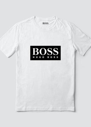 Жіноча футболка оверсайз oversize hugo boss хуго босс біла